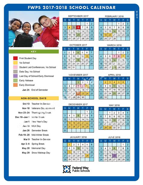 Accessing the Federal Way Public Schools Calendar