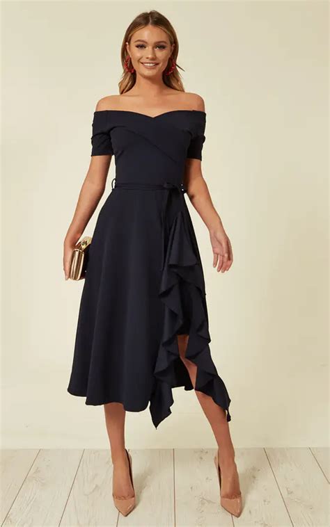 Accessories for Navy Midi Dress