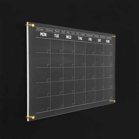 Acrylic Calendar for Home Organization