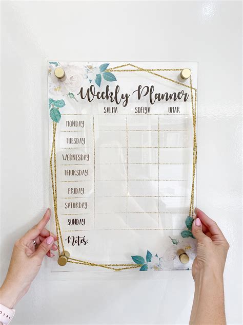 Acrylic Calendar Planner