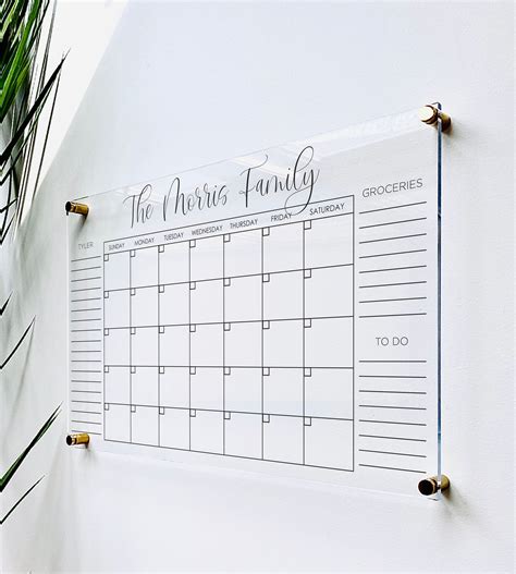 Acrylic Wall Calendar Accessories