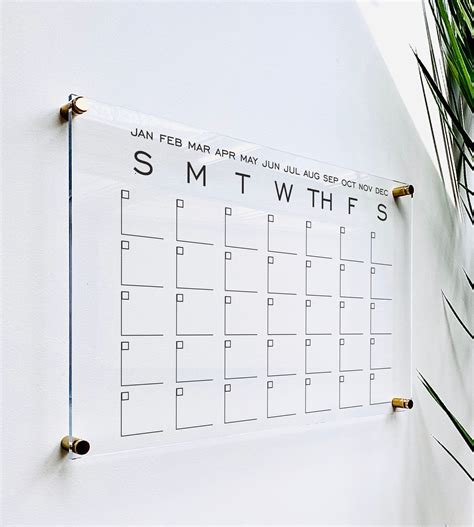 Acrylic Wall Calendar Benefits