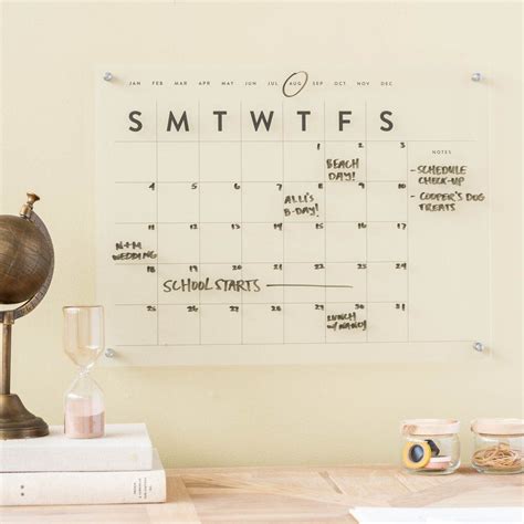 Acrylic Wall Calendar Design