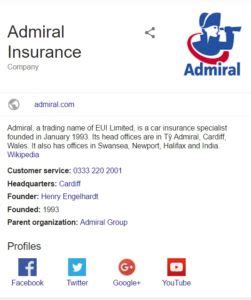 Admiral Customer Service Claims