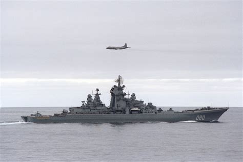 Admiral Nakhimov participating in exercise