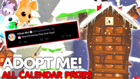 Adopt Me Advent Calendar Exclusive Items And Pets