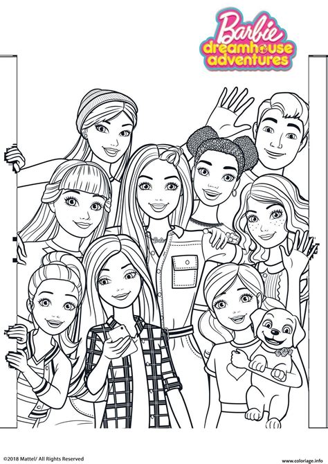 Adventure Barbie coloring pages