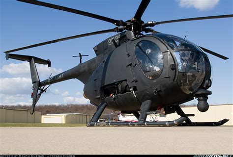 Ah-6 Little Bird Helicopter in Flight