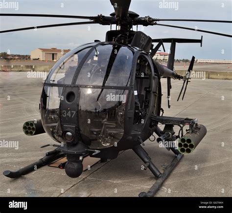 Ah-6 Little Bird Helicopter in Flight