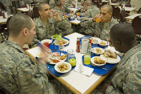 Air Force BMT Barracks Meals