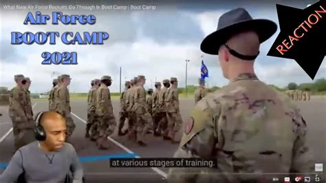 Airmen in formation during Basic Military Training