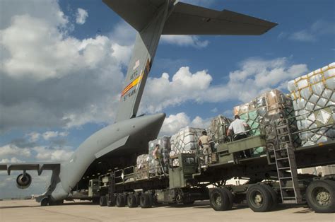 Air Force Logistics Officer Managing Supplies