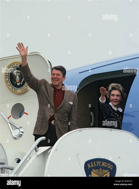 Nancy Reagan on Air Force One