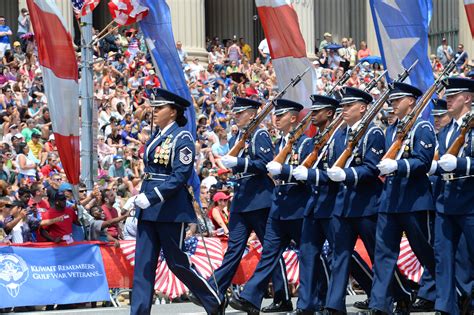 Air Force Parade with Airmen