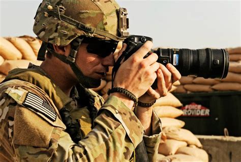 Air Force photographer in combat zone