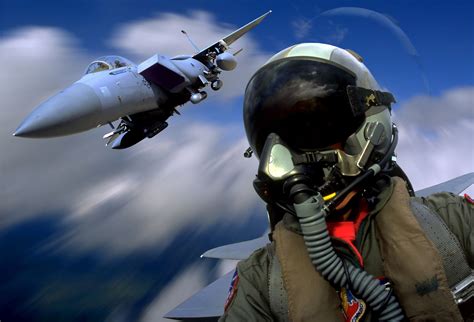 Air Force Pilot in Cockpit