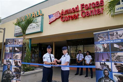 An Air Force recruiter office