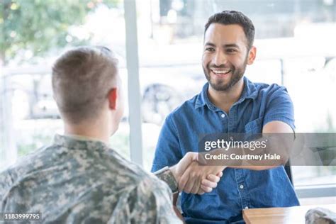 Air Force Recruiter shaking hands with a candidate