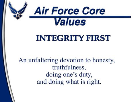 Air Force Values