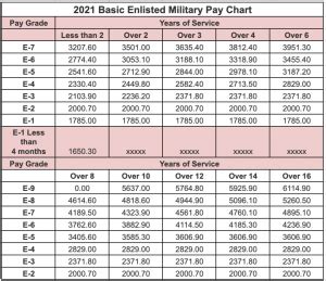 Air National Guard Pay Structure