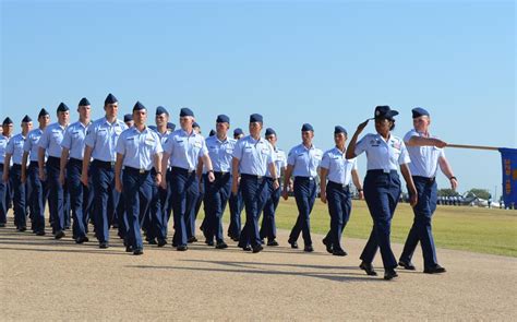 Air National Guard Recruits Marching