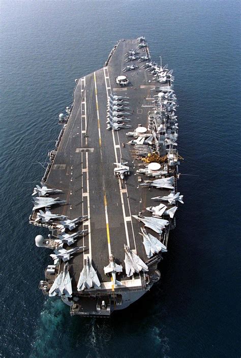 Aircraft carrier in action