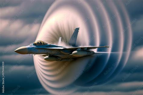 Aircraft Exiting Sound Barrier