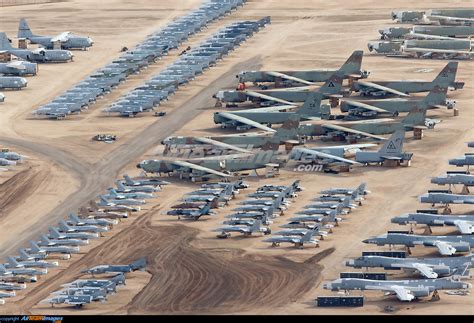 Aircraft storage at the Davis Monthan Air Force Base Boneyard