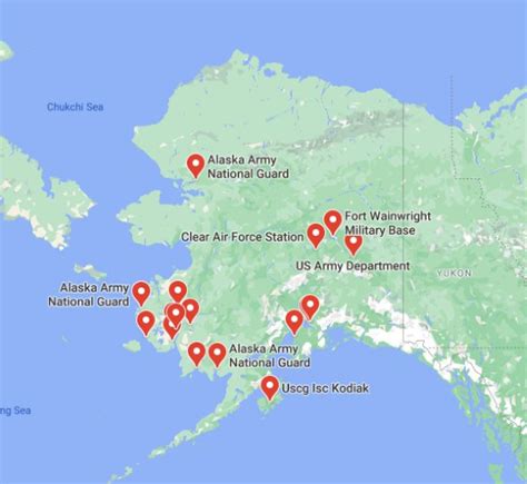 Alaska Army Bases Map Location