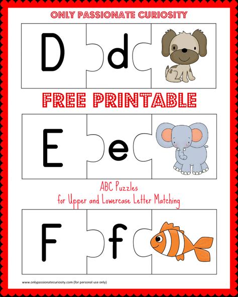 Alphabet Letters Printable Puzzles