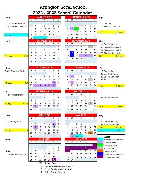 Alvin ISD Calendar Overview