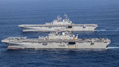 America-class assault ship crew training