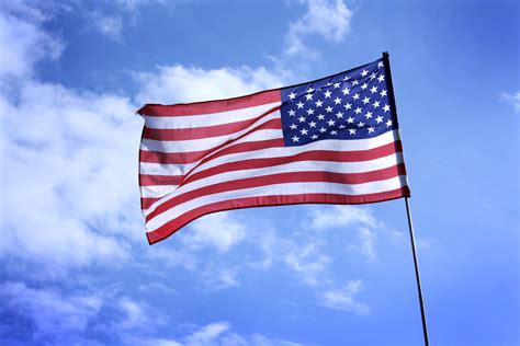 The American flag representing the United States of America