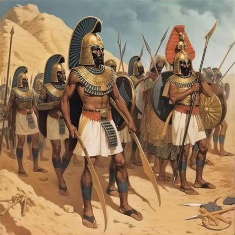 Ancient Egyptian Army in formation