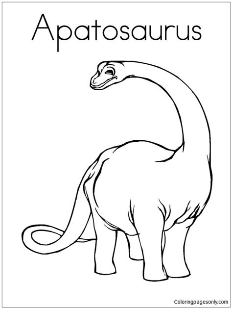 Apatosaurus Coloring Page