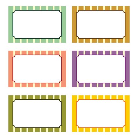 Applications of Printable Label Templates