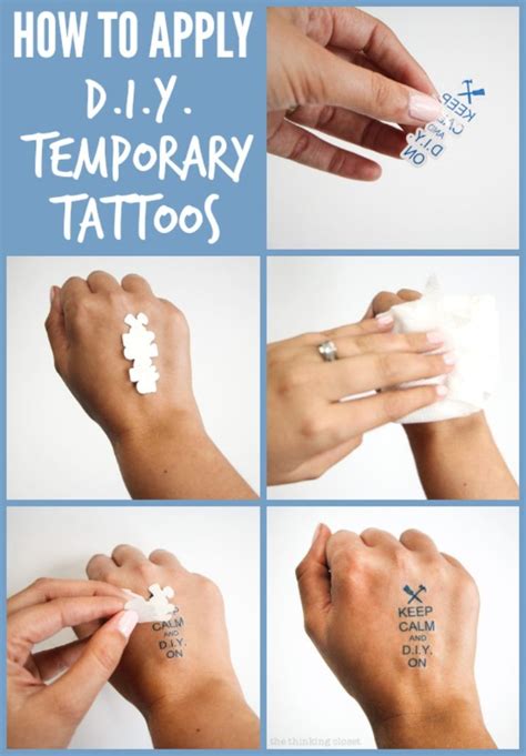 Steps to Apply Temporary Tattoos