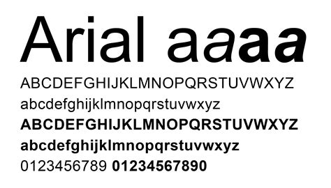 Arial Font