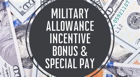 Army Allowances and Bonuses