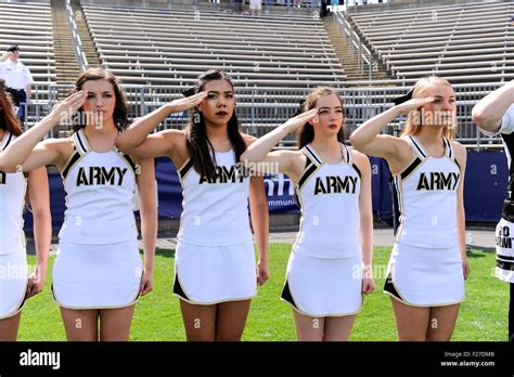 Army Black Knights cheerleaders