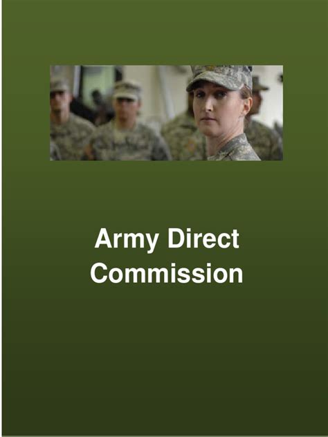 Army Direct Commission Benefits