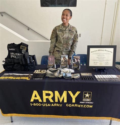 Army Recruiter talking to a potential recruit