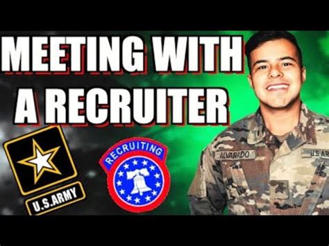 Army Recruiter using social media