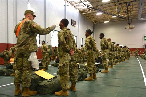 Recruits participating in first aid training