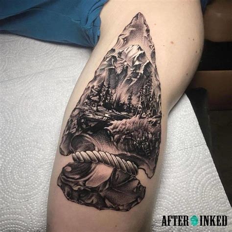 Arrowhead tattoo designs and placement ideas