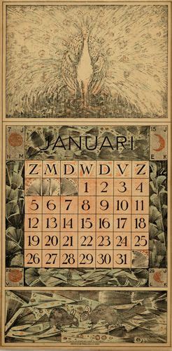 Art Nouveau 1913 Calendars