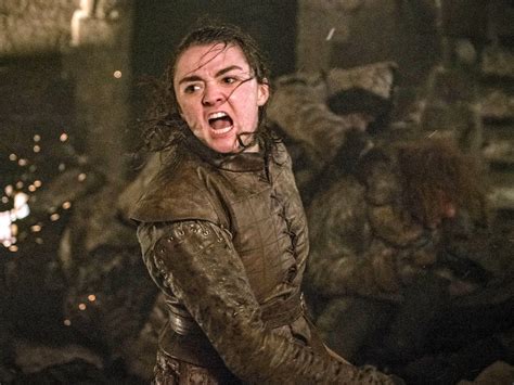 Arya Stark in battle