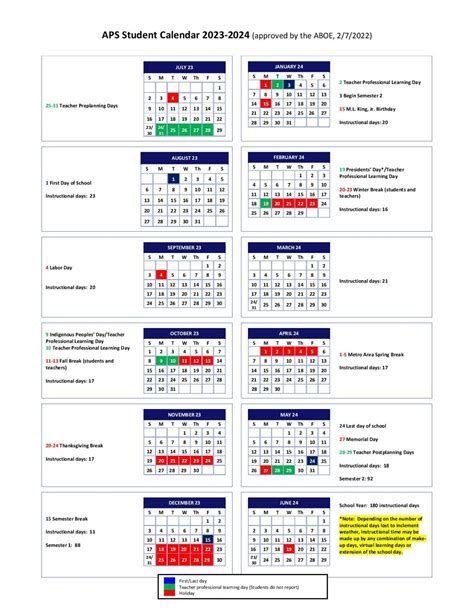 Atlanta Public Schools Calendar