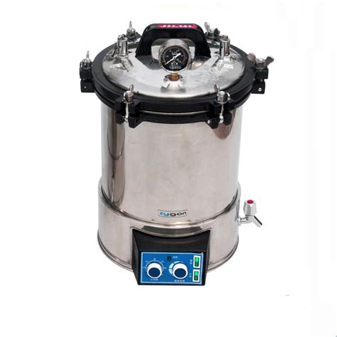 An autoclave sterilizes equipment and supplies using high-pressure steam