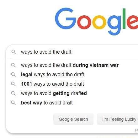 Avoid the Military Draft